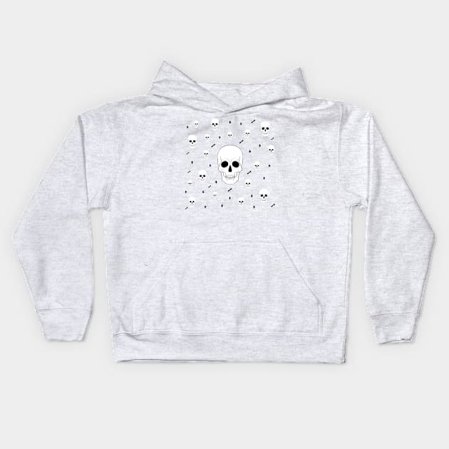 Skulls Kids Hoodie by Brains